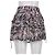 Saia mini com babados estampada Megan Iro Paris em viscose multicolorida - vista 7