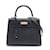 Hermès Hermes Kelly 25 Handbag in Black Epsom Leather  ref.1523670