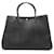 Hermès Hermes Garden 36 PM Handbag Black Leather  ref.1523747