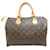 Louis Vuitton Brown Monogram Speedy 35 Leather Cloth  ref.1523843