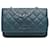 Wallet On Chain Portefeuille Chanel Blue Classic en cuir d'agneau avec chaîne Bleu Bleu foncé  ref.1523877