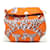 Hermès Hermes Silky City GM Shoulder Bag White Orange Leather  ref.1523925