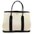 Hermès Hermes Garden 36 PM Handbag Black Beige Leather Cloth  ref.1523957