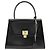 Borsa a mano in pelle di vitello nera Bally Nero