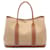 Hermès Bolsa Tote PM Hermes Garden Marrom Couro Pano  ref.1524151