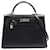 Hermès Hermes Kelly 32 Handbag Navy blue Pony-style calfskin  ref.1524152