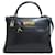 Hermès Hermes Kelly 32 Handbag in Navy Navy blue Pony-style calfskin  ref.1524174