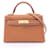 Hermès Hermes Kelly 2 Gold Handbag Brown Leather  ref.1524176