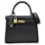 Hermès Hermes Kelly 25 Black Handbag Leather  ref.1524180