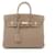 Sac à main Hermès Birkin 25 Etoupe Cuir Taupe  ref.1524251