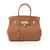 Sac à main Hermès Birkin 30 or Cuir Marron  ref.1524340