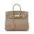 Bolso Hermès Birkin 25 Etoupe Castaño Cuero  ref.1524353