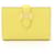 Hermès Porta tarjetas de visita Hermes Bearn Lime Amarillo Cuero  ref.1524394