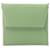 Hermès Hermes Bastia Coin Purse in Green Diamond  ref.1524444