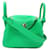 Bolso de Hombro Hermès Lindy Verde Comic Verde oliva Cuero  ref.1524481