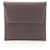 Hermès Hermes Bastia Coin Purse in Brown Chevre Leather Diamond  ref.1524544