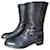 Bottes de motard en cuir noir vintage Dior Y2k Galliano  ref.1525119