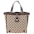 Sac fourre-tout Gucci Abby GG en toile Cuir Marron Beige  ref.1525149