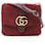 Gucci Ally GG Marmont Shoulder Bag Dark red Suede Leather  ref.1525166