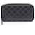 Cartera larga redonda Guccissima de Gucci Negro Cuero  ref.1525167