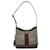 Bolsa de ombro em lona revestida bege e marrom Gucci  ref.1525171