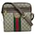 Bolsa de Ombro Gucci Ophidia Marrom Bege Lona  ref.1525182