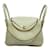 Hermès Bolso de Hombro Hermes Lindy 26 Nata Blanco Cuero  ref.1525246