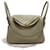 Hermès Bolso de Hombro Hermes Lindy 26 Beige Marfa Cuero  ref.1525281