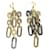 Hermès Hermes Régille Stud Earrings Brown Golden Gold-plated  ref.1525284