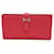 Hermès Hermes Bearn Soufflet Long Wallet Pink Diamond  ref.1525320