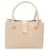 Salvatore Ferragamo Gancini Handbag Pink Leather  ref.1525438