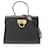 Salvatore Ferragamo Gancini Handbag Black Leather  ref.1525445