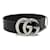 Ceinture large en cuir pour femmes Gucci Noir  ref.1525459