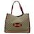 Sac fourre-tout en toile GG Horsebit de GUCCI Cuir Rouge Beige  ref.1525484