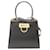 Sac à main Gancini de Salvatore Ferragamo Cuir Noir  ref.1525502