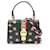 Bolso Gucci Sylvie Sherry Line Negro Multicolor Cuero  ref.1525543