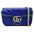 Gucci GG Marmont Chain Shoulder Bag Blue Leather  ref.1525552