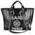 Tote Deauville Large en Tweed en Veau Noir Verni Chanel Cuir  ref.1525879