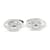 Autres bijoux Boutons de manchette C de Cartier en or blanc 18k 0,5 CTW  ref.1525909