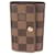 Porte-clés 6 clés en toile Damier Ebene Louis Vuitton Marron  ref.1525987