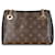 Louis Vuitton Black Monogram Canvas Surene BB Brown Leather Cloth  ref.1526002