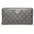 Portefeuille long Gucci GG Marmont gris Toile Marron  ref.1526092