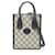 Sac fourre-tout Gucci beige et marine Cuir Toile Bleu Marine  ref.1526119