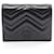 Portefeuille bi-fold Gucci GG Marmont Cuir vernis Noir  ref.1526121