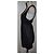 Abito mini Ermanno Scervino nero in seta e cotone - vista 3