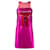 Vestido de seda fúcsia e vermelho de Gianfranco Ferré Areia Fuschia  ref.1526175