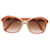 Lunettes de soleil vintage Yves Saint Laurent Orange Marron clair  - vue 1