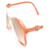 Lunettes de soleil vintage Yves Saint Laurent Orange Marron clair  - vue 3