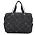 Borsa in tessuto blu scuro Chanel Bordò