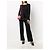 Pantalones de seda negra Chanel - años 2000 Negro - vista 2
